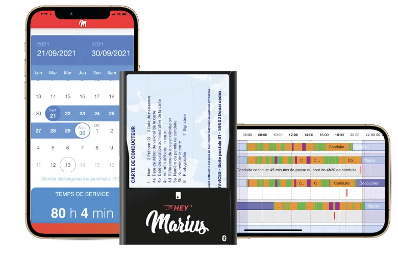 Hey Marius - Les lecteurs de carte conducteurs Hey' Marius